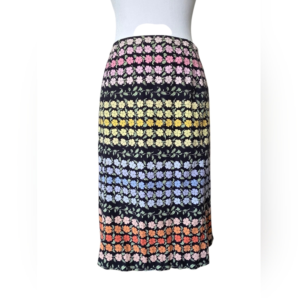 Harolds Fully Lined Floral Patterned Multi Colored Women's Skirt Size 12 - Picture 7 of 8